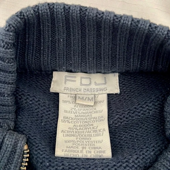 FDJ~French Dressing~Zip Front Sweater / Jacket / Host Pick - Picture 4 of 8